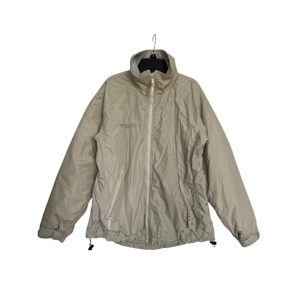 Columbia Women’s Beige Lined Heavy Waterproof Outdoor‎ Jacket Small